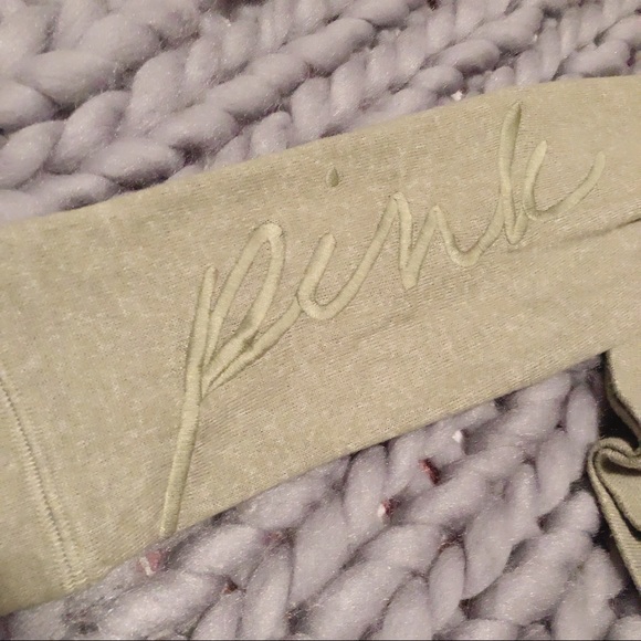 SOLD: VS PINK Olive Henley Long Sleeve - Picture 2 of 4